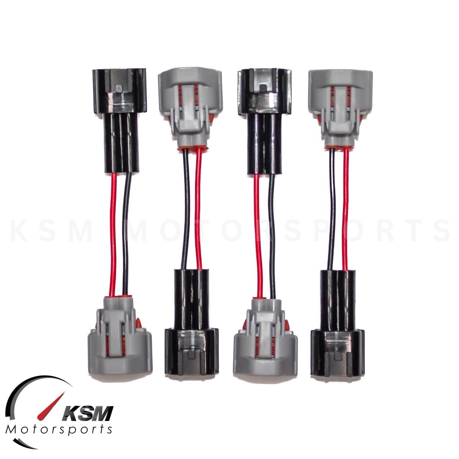 4 x Fuel Injector Wiring Harness Adapters for Nissan Jecs Male to Denso ... - $47.25
