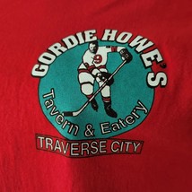 Detroit Red Wings Goodie Howe&#39;s Travers City T-Shirt Large Red Short Sle... - £17.30 GBP