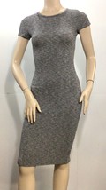 Charlotte Russe Heather Grey Knit Bodycon Dress (Size M) - £16.08 GBP