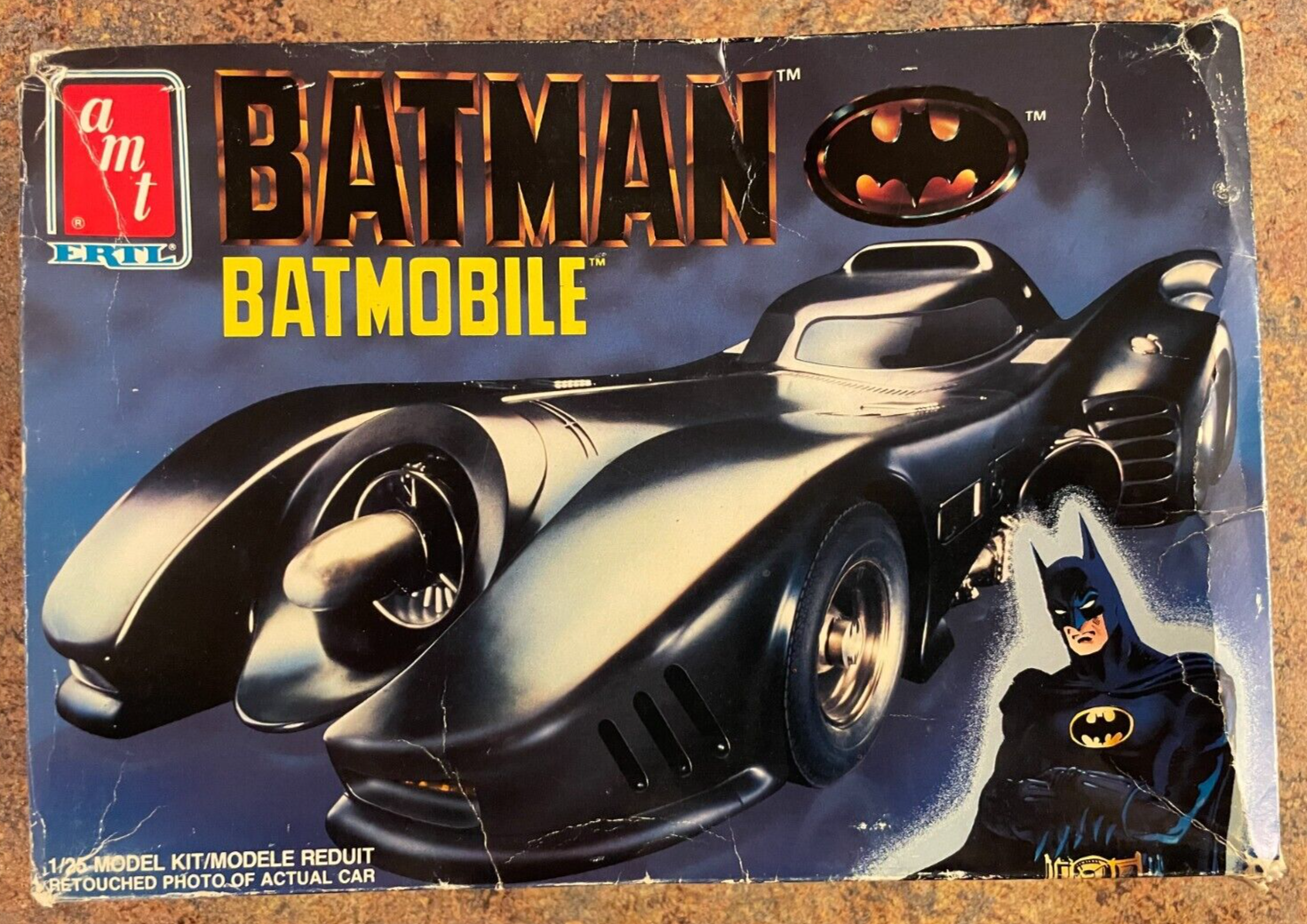 Primary image for 1989 AMT Batman Batmobile 1:25 Model Kit #6877 UNSEALED