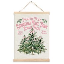 North Pole Village Christmas Wall Decor Pink Bows 12x16 Inch Farmhouse Art - $82.90 MXN North Pole Village Christmas Wall Decor Pink Bows 12x16 Inch Farmhouse Art - $82.90 MXN
