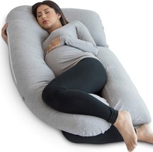 Pharmedoc Pregnancy Pillows, U-Shape Full Body Pillow - Jumbo Size Grey ~NEW~ - £39.16 GBP