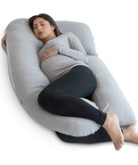 Pharmedoc Pregnancy Pillows, U-Shape Full Body Pillow - Jumbo Size Grey ... - £38.44 GBP