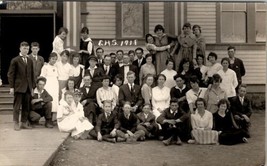 Cove Oregon RPPC High School Class 1918 Foolin Around for Camera Postcard V12 - $19.95