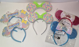 Walt Disney World Mickey Minnie Mouse Ears Lot Of 6 Mixed Lot First Trip - £22.93 GBP