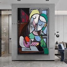 Modern Pablo Picasso Famous Woman writing letter Canvas Western Art Decor Artwor - £204.89 GBP+