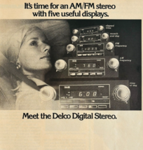 1977 Delco Digital Stereo Advertisement Vintage GM Radio Electronics DWF16 - $24.99