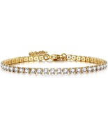 Cubic Zirconia Tennis Bracelet for Women, Perfect for Mother Day Gift Bi... - £9.90 GBP