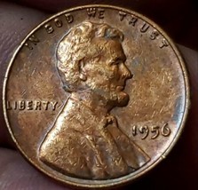 1956 wheat penny no mint mark FREE SHIPPING  - $3.96