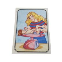 VINTAGE 1983 MATTEL FIGURINE PANINI BARBIE ALBUM STICKER NOS NEW OLD STO... - $9.41
