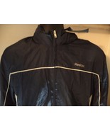 Classic Windbreaker Jackets REEBOK Size S Color  Gray, Navy Blue &amp; White - $25.41 CAD