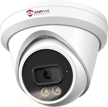 Anpviz 5Mp Poe Ip Camera, Turret Security Camera Outdoor With 100Ft, U Series - £51.90 GBP