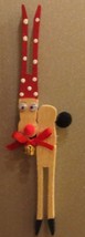 Handcrafted Clothespin Reindeer Refrigerator Magnets - £3.17 GBP