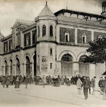 Grain Hall City Of Blois France 1910s Crowd Of People Postcard PCBG12B - £15.94 GBP