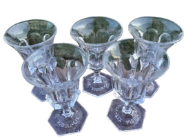 Advertising Glass Vigor Lix Co Colonial Pattern Set of 5 - £49.99 GBP