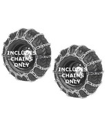 Set 2 Snow Thrower Tire Chains 13X500X6 12.5X4.50X6 12.5X450X6 Two Link ... - $31.99