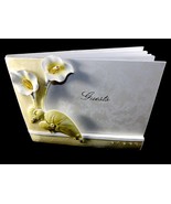 Keepsake Guest Book, &quot;Elegant Lily&quot; Polyresin Cover, 1000 Name Entries, ... - £11.57 GBP