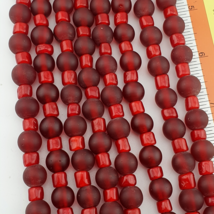 Collana di perle in vetro bianco e cuore rosso stile veneziano vintage - $698.31 MXN