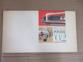 Vintage Wide Track Pontiac &#39;62 Catalog Brochure Advertisement    B8 - $54.96