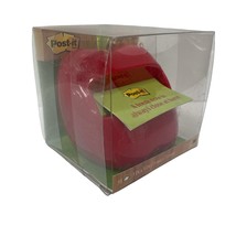 Post It Pop Up Note Dispenser Red Apple Shaped Weighted By 3M New In Box - $16.67