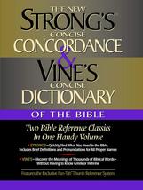Strong&#39;s Concise Concordance, Vine&#39;s Concise Dictionary..Bible, One Handy Volume - £11.79 GBP