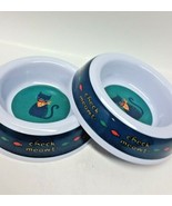2 Cat Food Water Dish Pet Sturdy Feeding Bowls 4-4.5&quot; Diameter Bowl, CHE... - £12.50 GBP