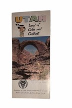 Utah Land Of Color And Contrast Vintage Travel Brochure  - $4.87