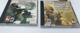 Tom Clancy&#39;s Ghost Recon &amp; Desert Siege Windows PC Game Lot of 2 Rainbow Six - £6.05 GBP