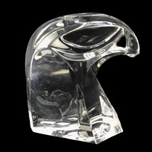 Saint-Louis St. Louis France Art Glass Crystal Eagle Hawk Head Paperweig... - £54.68 GBP