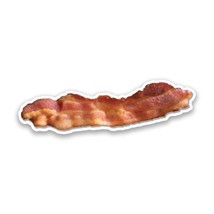 Bacon Vinyl Sticker 5&quot;&quot; Wide Includes Two Stickers New - £9.18 GBP