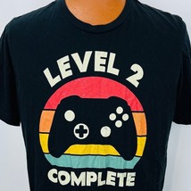 Play Station Level 2 Complete T Shirt XL Gamer JoyStick Controller Black... - £23.59 GBP