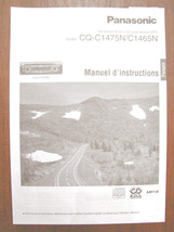 MANUEL D&#39;INSTRUCTIONS panasonic CQ-C1475N C1465N cd player manual in Fre... - £10.38 GBP