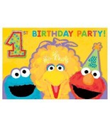 Sesame Street 1st Birthday Party Invitations Save The Date NEW - £10.97 GBP