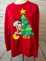 Disney Ugly Christmas Sweater Sweatshirt Pullover  XL Extra Large Mickey... - $25.04