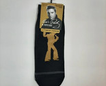 Elvis Presley Men&#39;s Low Cut Socks 1 Pair Gold Singing Elvis Shoe Size 7-... - $12.59