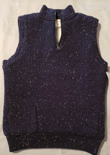 Cat & Jack™ ~ Boys' Size Small ~ Navy Blue ~ Sherpa Lined Vest  Item image 4