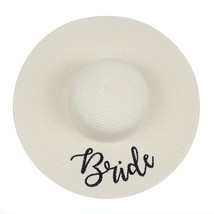 2018  BRIDE brides maid floppy Summer beach  Hats Honeymoon bridesmaid maid of   - £32.79 GBP