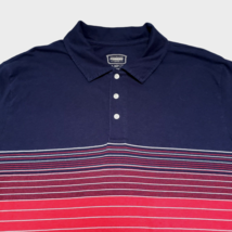 The Foundry Supply Co. Men&#39;s 2XL Red Navy Blue Short Sleeve Golf Polo Shirt - £12.67 GBP