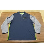 Seattle Seahawks Team-Issued Blue/Gray Men’s Pullover - Nike On-Field - 2XL - $49.99