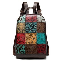 Women&#39;s Designer Backpack for Laptop Leather Backpack for Notebook Mochi... - $138.71
