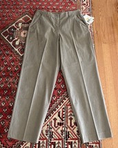 NWT Liz Claiborne Lizsport 14P Petite tan gray Pants Slacks high rise wi... - £15.61 GBP