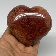 0.84 lbs, 3.2&quot;x3.5&quot;x1.5&quot;, Red Jasper Heart Polished Healing Home Decor, ... - £60.13 GBP