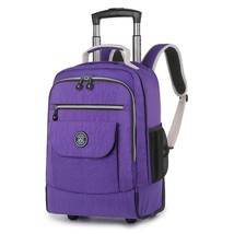 Fashion Trolley Luggage Travel Backpack Large Capacity Duffle Bags Rolli... - £219.65 GBP