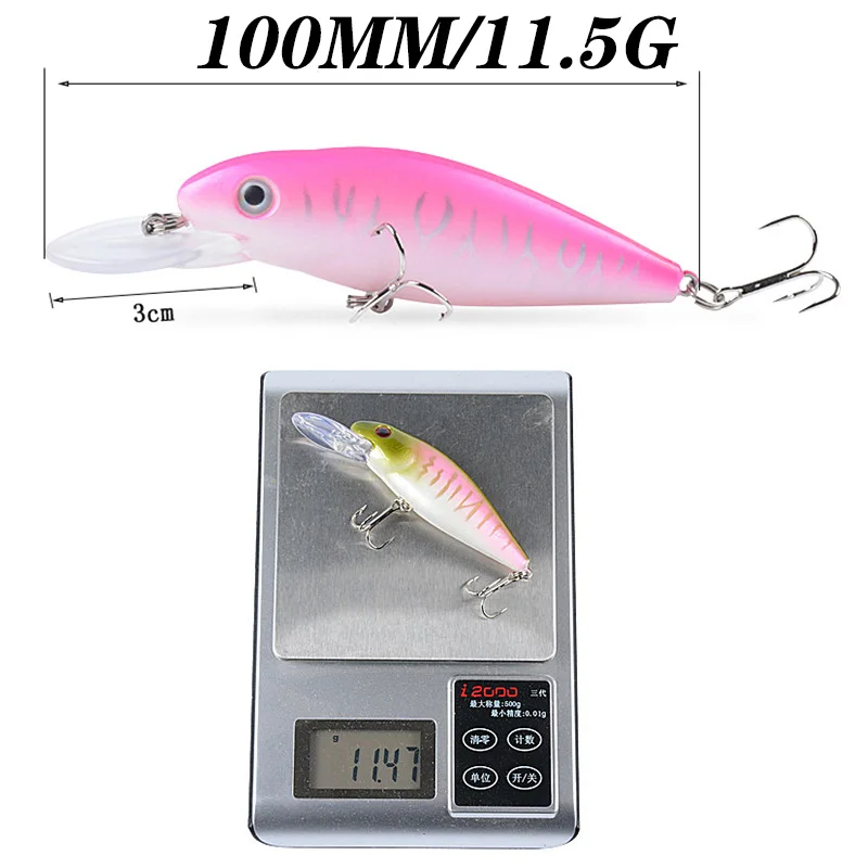 Sporting 1pcs Plastic Hard Fishing Lures Floating Minnow Wobblers 10cm 11.5g For - £23.90 GBP