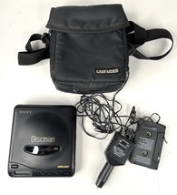 Vintage Sony Discman D-11 Portable CD Player / Mega Bass With Power Cord... - $34.51