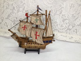 Vintage Wooden Sailing Ship Model of the Santa Maria 1492 - £7.96 GBP