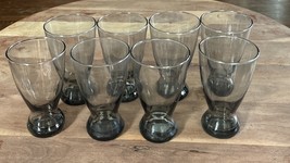 Set of 8 Vintage Libbey 6” Gray Smoke Highball Glasses - $45.00
