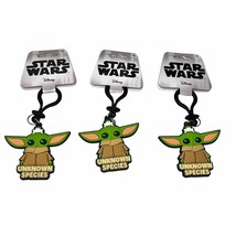 3pk Star Wars Mandalorian The Child Baby Yoda Unknown Species Backpack Clip Ring - £11.32 GBP
