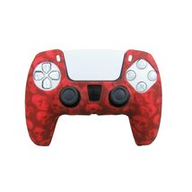 For PS5 Controller Grip Cover Silicone Red Skulls Design Gaming Accessories - $8.44
