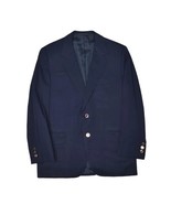 Scabal Blazer Jacket Mens 40S Blue Shield Buttons Wool Cashmere Sport Coat - £94.98 GBP